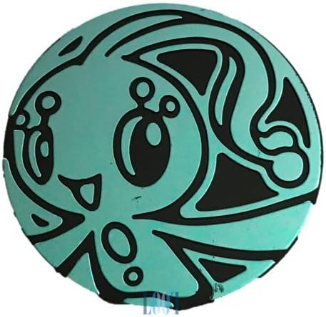 Manaphy Coin from The Pokemon - Juego de cartas coleccionables (tamaño grande) - Azul