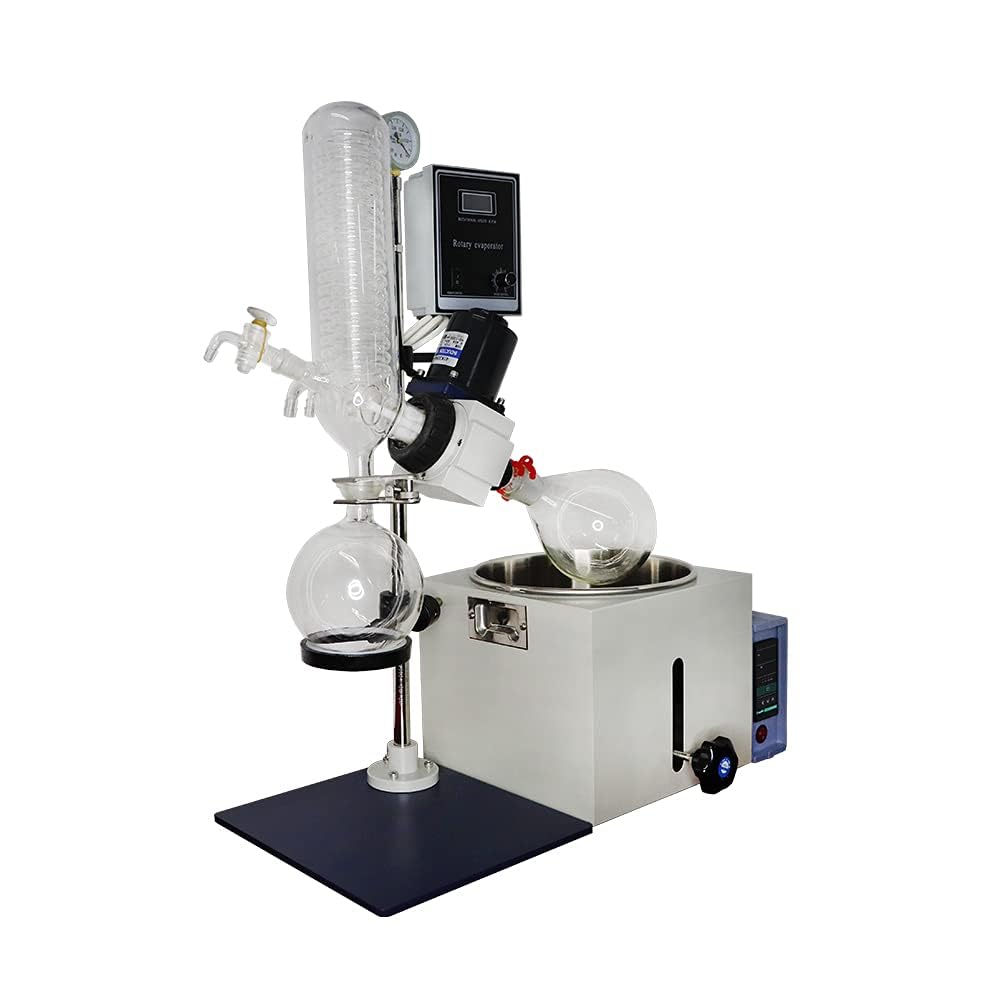 Rotationsverdampfer-Laborausrüstung, 1 l automatisches Hebe-Set für effiziente Lösungsmittelentfernung, ideal für Destillation und Konzentration, langlebiges, benutzerfreundliches Design