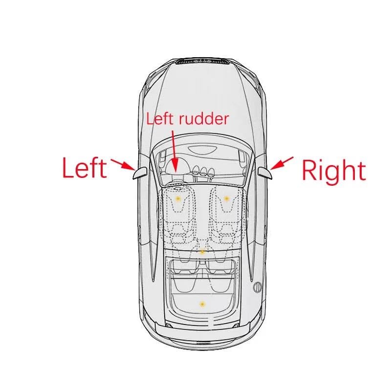 Espejos Retrovisores Completos Espejo Retrovisor Plegable Eléctrico Para Coche, Espejo Calefactable Con Luz Para Golf 7 MK7 2014-2016 5GG857507A Montaje Espejo Retrovisor Coche(6-wire,Blanco Derecha)