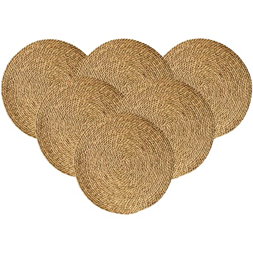 Woven Linen Insulating Kitchen Placemats x 6 - 30cm