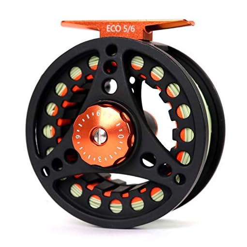 M MAXIMUMCATCH Maxcatch ECO Large Arbor Fly Fishing Reel (3/4wt 5/6wt 7/8wt) and Pre-Loaded Fly Reel with Line Combo - Image 3