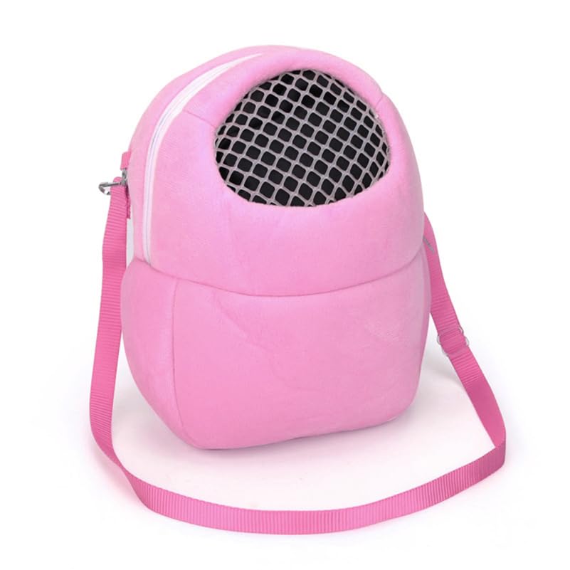 Image of balacoo Pet Breathable Bag Small Pet Carrier Bag with Adjustable Straps Soft-Sided Messenger Carrier for Squirrel Hedgehog Sugar Glider 5.51 X 5.51 X 6.69 in