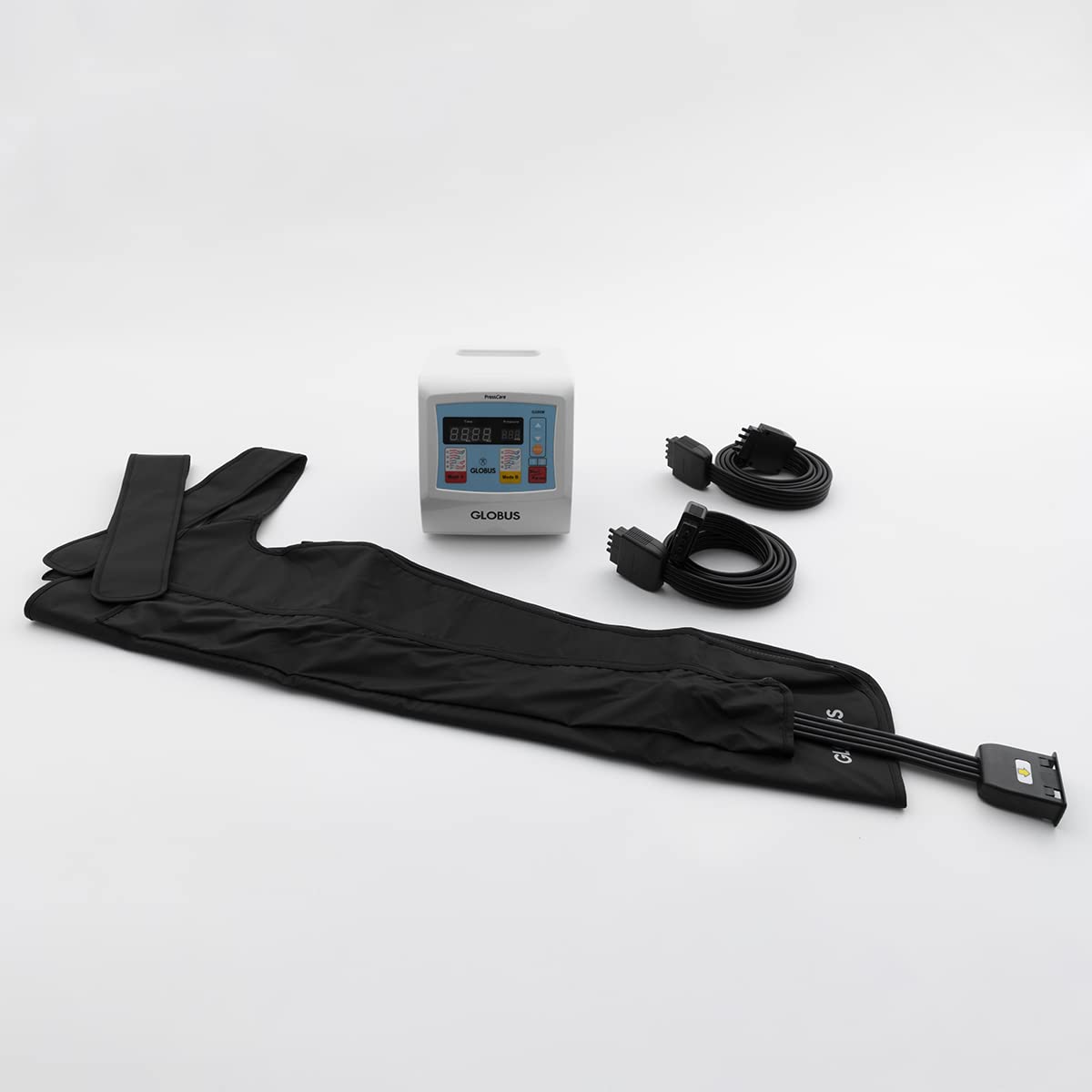 Globus | G200M-1B Presoterapia, Para Salud, Bienestar, Estética y Relajación, Para Piernas hinchadas, Retención de líquidos, Masajes de hematomas, Drenaje Linfático, Con 1 accesorio, Talla Unica