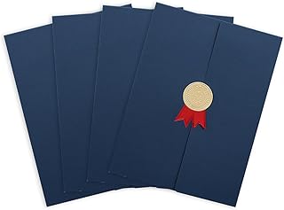 Tinayaue - 4 fundas de graduación para título de titular del certificado para documentos (A4)