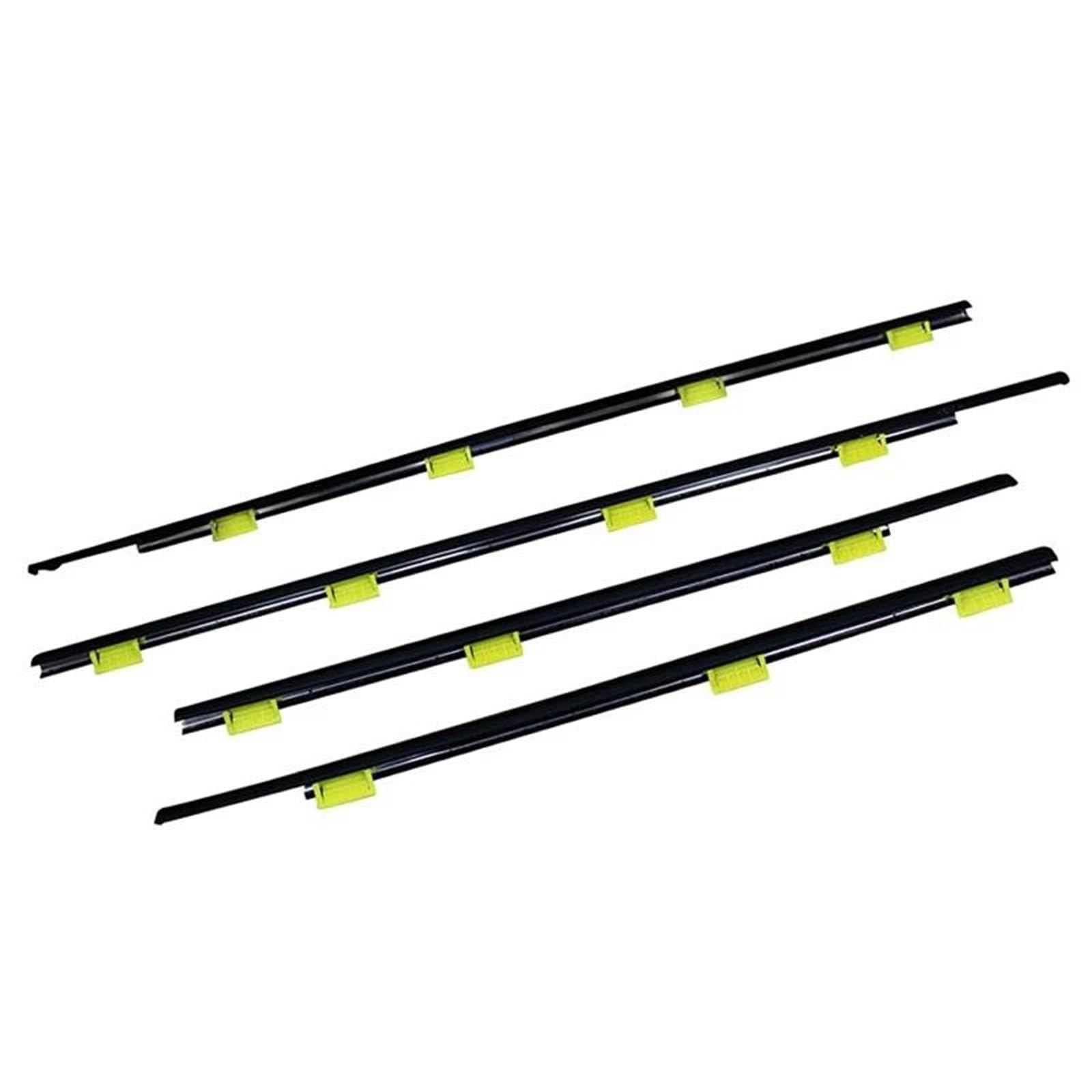 Snwdbh 2002-2006 4Pcs/Set Car Weatherstrip Window Seal Belt For Crv 2002-2022 Auto Side Door Glass Exterior Sealing Strip Moulding Trim Exterior Belt(2002-2006)