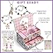 ABI + OLIE Ballerina Jewelry Box for Girls, Musical Jewelry Box, Kids Music Boxes - Perfect Dance Recital & Birthday Gifts for Girls 4-6 and 6-12