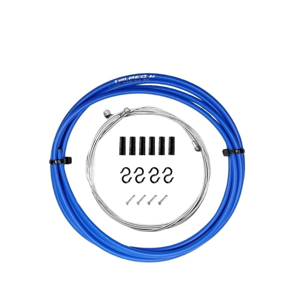 Brake Cable 2m/2.5m Wire for Bicycle Bike Shifters Derailleur Brake Cables Shift Cable 4mm/5mm MTB Road Shifter Line(Brake Blue 5mm)