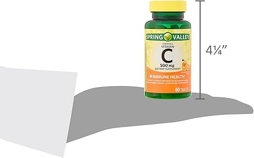Miniatura 9 de Vitamina C masticable - Spring Valley 500 mg 60 tabletas (paquete de 1) Set con estuche Fusion Shop Store Week (1)