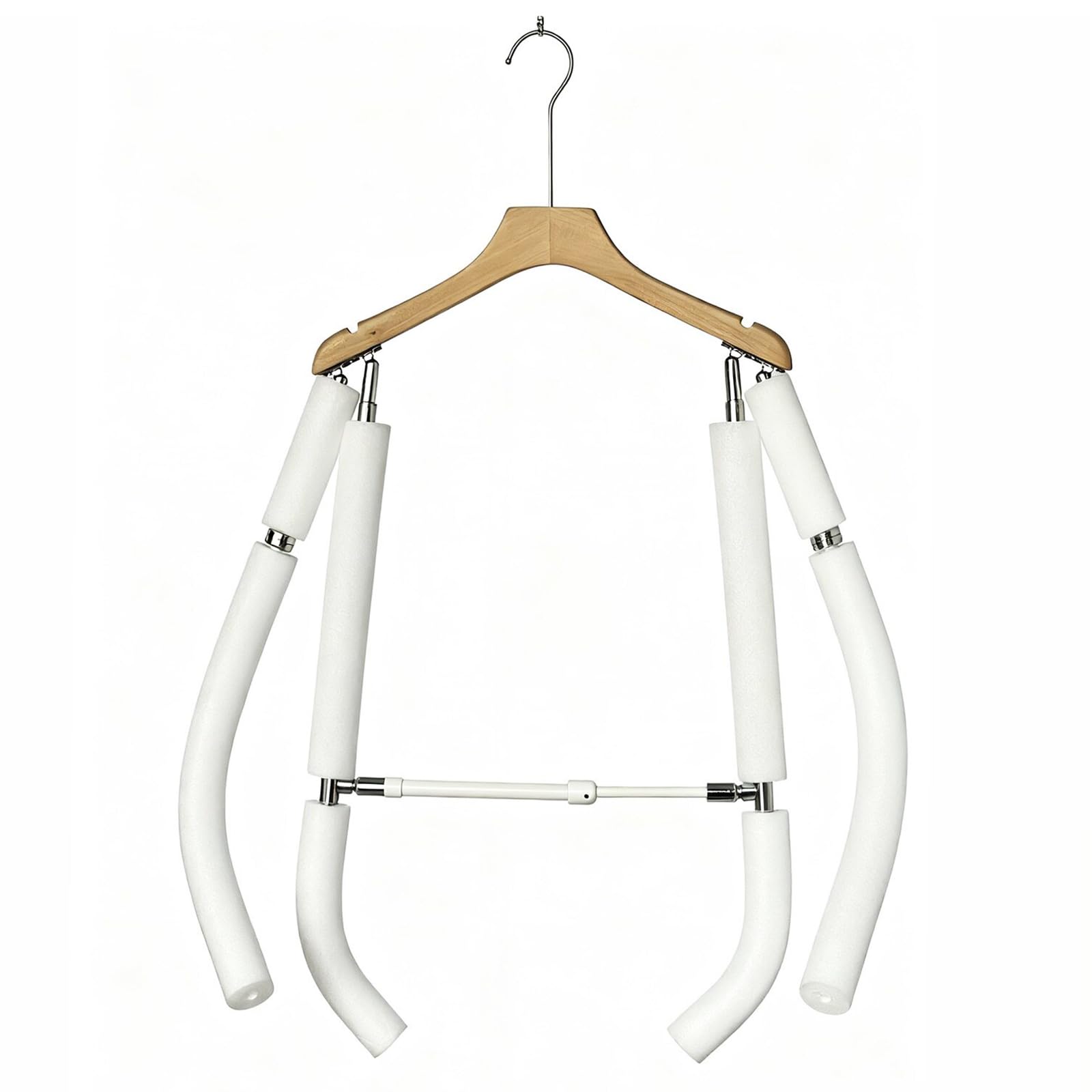 YXZQLOZ Adjustable clothing display rack with flexible support, suitable for photography and mannequin props. (Male)