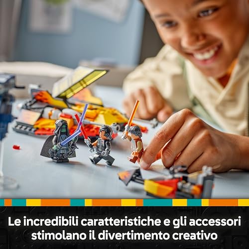 Star Wars 75414 Snowspeeder Force Burner - Astronave Giocattolo da Costruire con 3 Minifigure con Spade Laser e Moto Speeder - Regalo per Bambini da 7 Anni in su e per Fan di Rebuild the Galaxy - Lego - Immagine 5