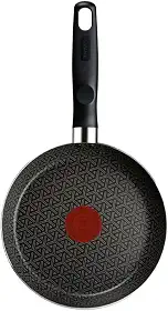 Frigideira Rochedo Robusta Grafite 20cm com Antiaderente Resist 3X, Reforçado com Partículas Minerais, Alta Espessura, Base Limpa Fácil e Thermo-Sinal