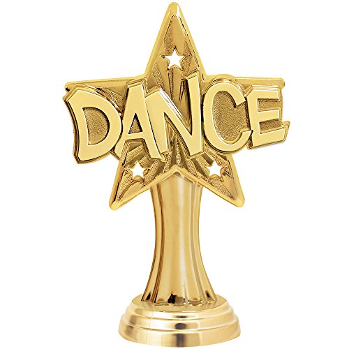 11" Gold Dancing Trophies - Star Burst Dance Trophy Award With Custom Engraving Prime #TOP1