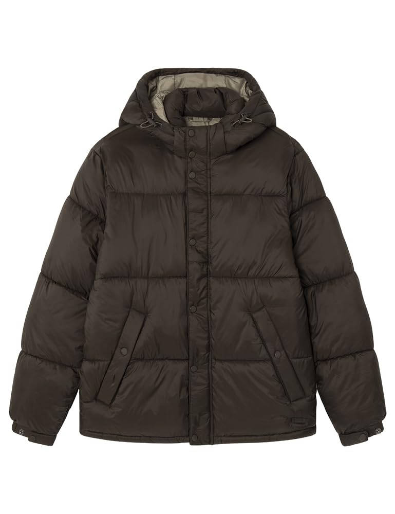 Springfield kurtka Mężczyźni Chaqueta Ripstop Abullonada Con Capucha Desmontable