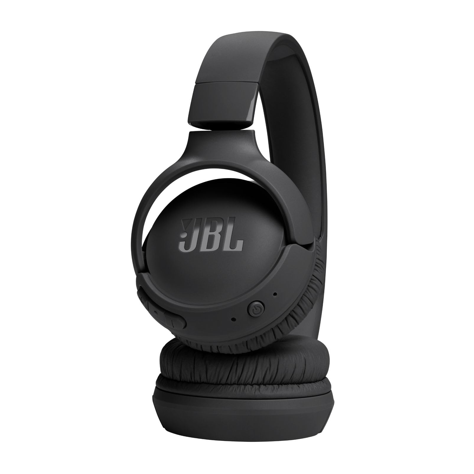 JBL Tune 520 BT Cuffie On-Ear Bluetooth Wireless, Pieghevoli e Leggere, Microfono e Comandi su Padiglione con Voice Aware, JBL Pure Bass, Connessione Multipoint, fino a 57 ore di Autonomia, Nero