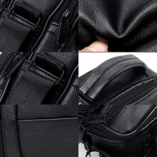 Bolsas de ombro masculinas de viagem, bolsa transversal de couro PU pequena para homens - homem pequ