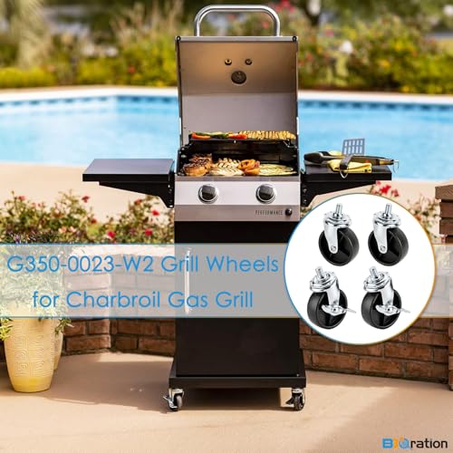 Image of G350-0024-W2, G515-0082-W1 Grill Wheels for Charbroil Performance Grill