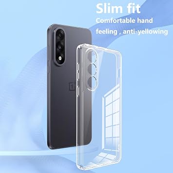 for OnePlus Nord CE5 Case Crystal Clear Soft Non-Yellowing Anti-Drop Slim Fit Transparent TPU Back Cover (Clear, Oneplus Nord CE5)