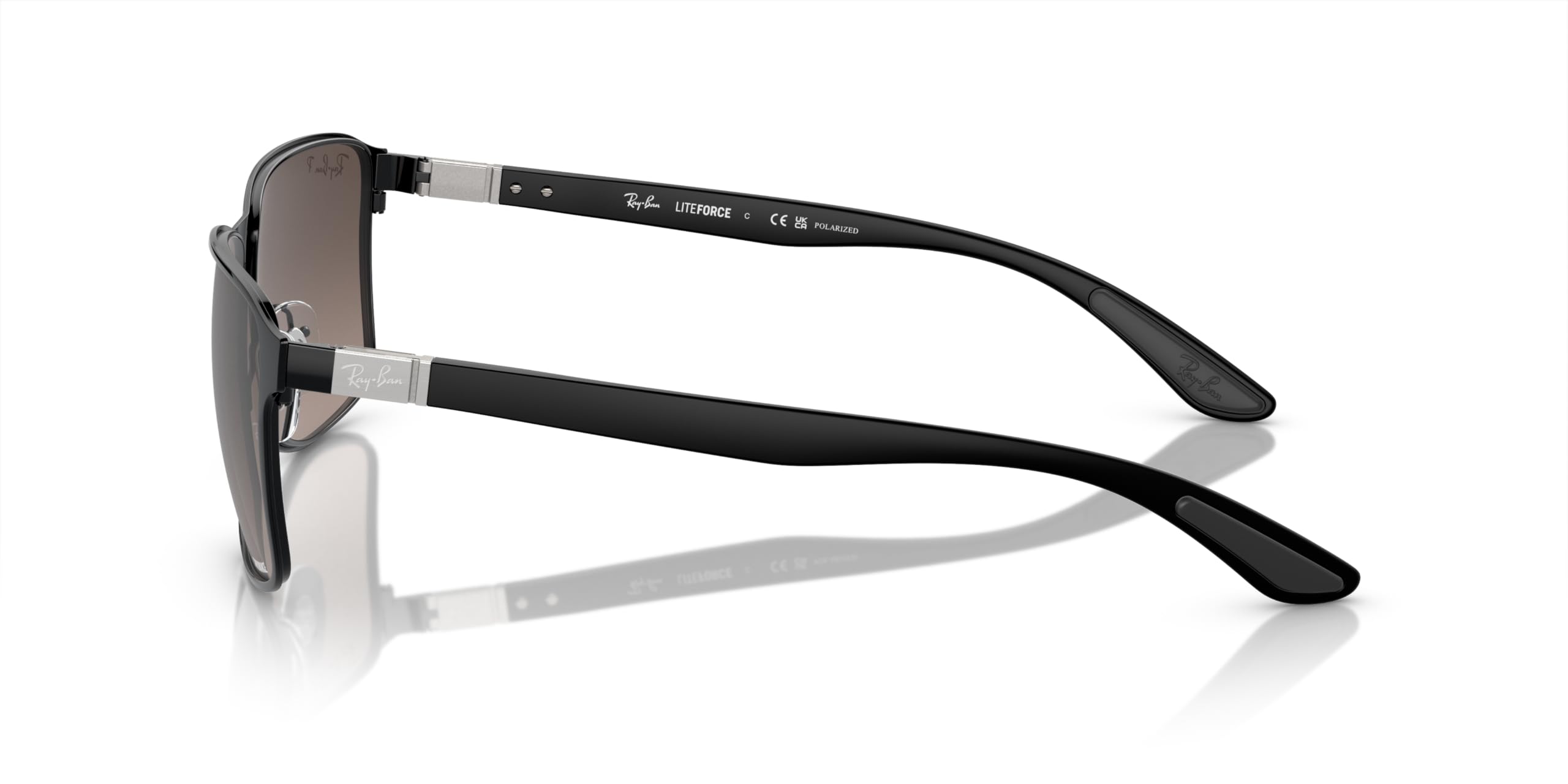 Ray-Ban Rb3721ch kwadratowe okulary przeciwsłoneczne chromance