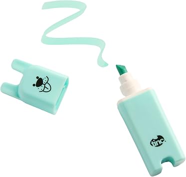 Tinc Animal Character Highlighter Pens | For use at School & Homework | Set of six colours (S6ANIMHL)