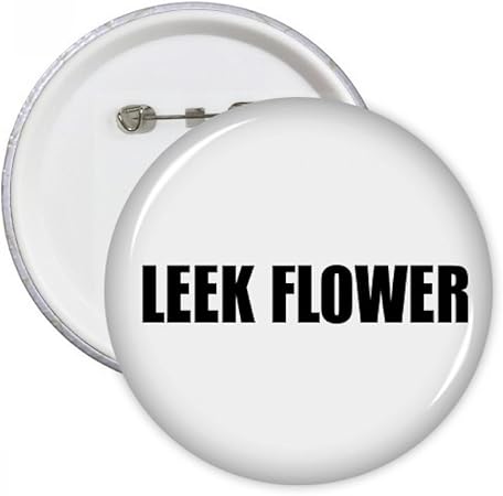 Amazon Leek 花 野菜 名前 食べ物 丸型 ピン バッジ ボタン 服 装飾 5個 ギフト Xl 名札 ホルダー 文房具 オフィス用品