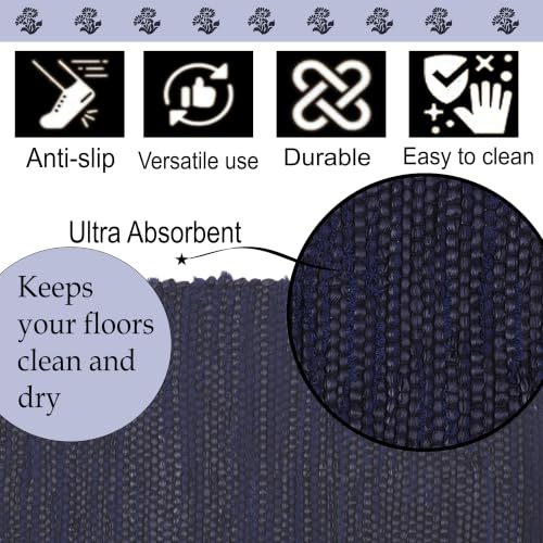 Image of THE HOME TALK Door Mat Set of 3 | Anti-Skid Cotton Blend Kitchen Rugs | 40 x 60 cm | Multi Color Mix & Match Design | Washable Floor Mats for Kitchen, Bathroom, Entrance & Home Decor