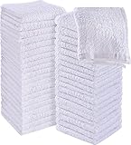 SIMPLI-MAGIC Cotton Set, Towels , 12x12 White, 24 Pack