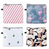 SUPVOX Bolsa de toallas sanitarias de 4 piezas tampones de bolsa de copa menstrual bolsas de recogida soporte de almohadilla de lactancia lavable para mujeres y niñas