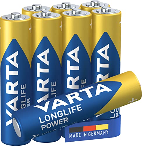 VARTA Batterien AAA, 8 StĂĽck, Longlife Power, Alkaline Micro-Batterie