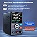 DC Power Supply, Variable Power Supply with Output Button, USB Fast Charging Port/USB Output Current Display, Bench Power Supply with OCP Short Circuit Alarm, Mute Mode (30V 10A Black)