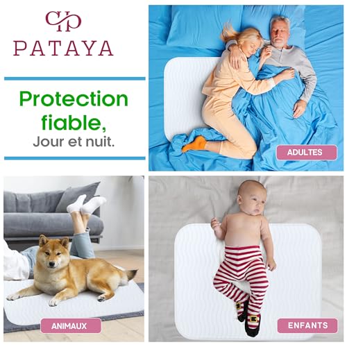 Alèse imperméable 90x160 drap housse absorbant protège matelas bébé - 6