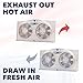 Bionaire Window Fan with Reversible Airflow Blades – 3-Speed Settings, Programmable Thermostat, LED Display, Remote Control, Fits 24–36
