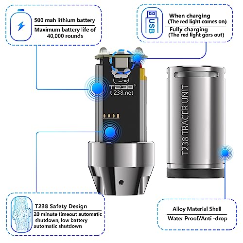 T238 Airsoft Tracer Unit, Spitfire Tracer Unit With Dynamic Gunfire Color For Bb/Nerf Dart/Gel Ball/Airsoft Attachments #TOP4
