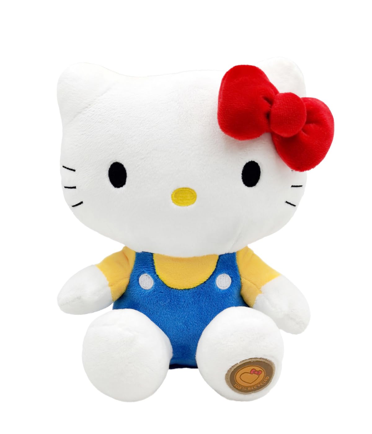 Joy Toy - Hello Kitty in peluche ecologico in mini shopper di carta - 24 cm