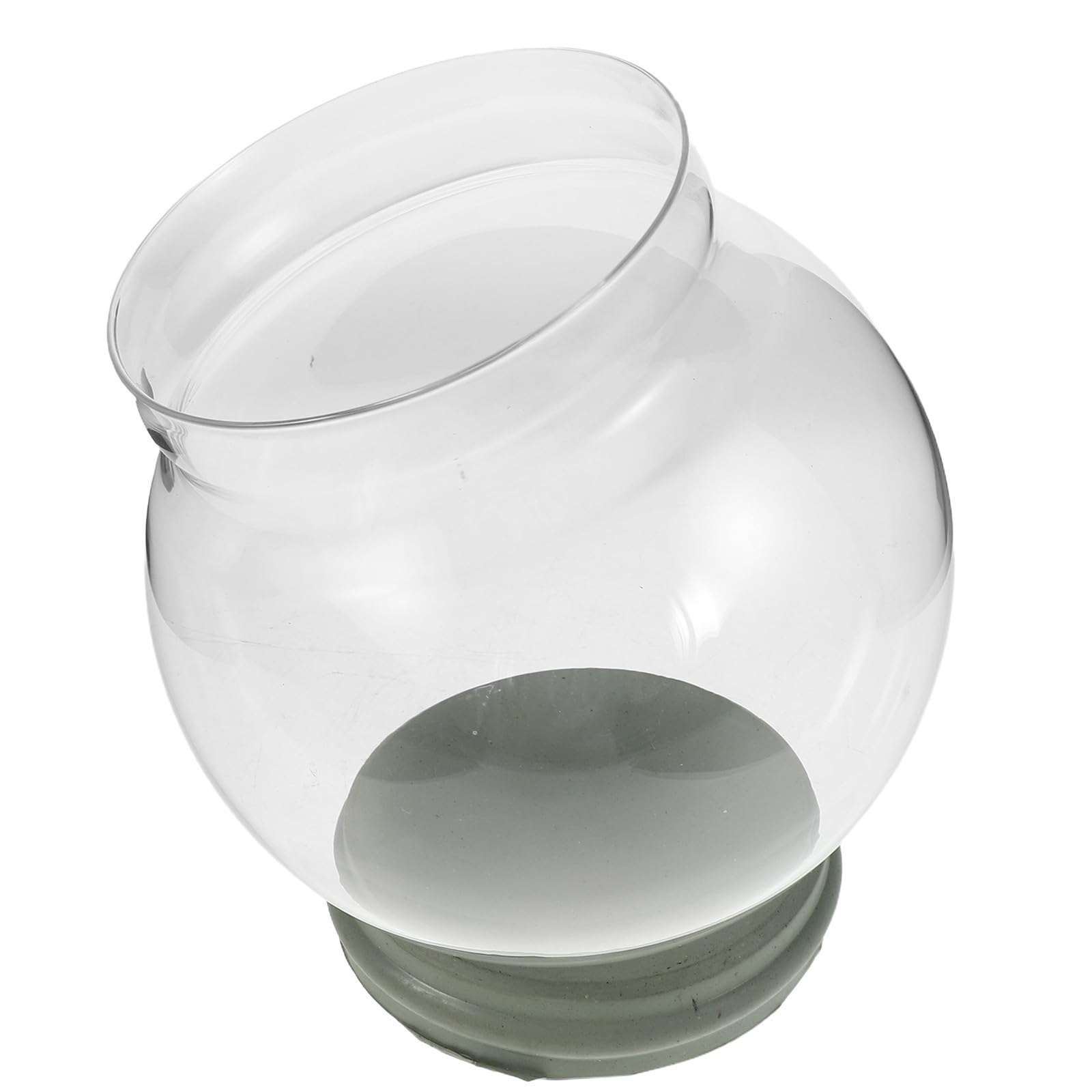 Toyvian 3 Piezas Bola de Nieve Navideña de Vidrio Transparente con Tapa de | Rellenable, Diseño Engrosado, para Manualidades y Decoración Festiva, Uso en Oficinas
