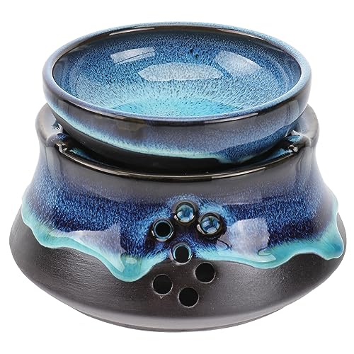 OHPHCALL Japanese Teapot Heater Ceramic Tea Warmer Teaware Accessories Retro Design Small Portable
