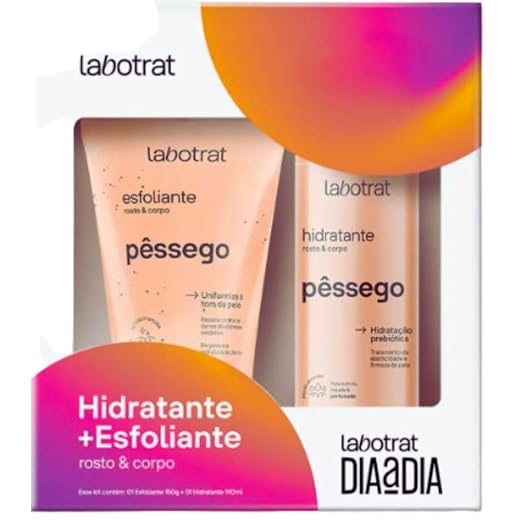 Labotrat - Kit Desodorante Corpo Labotrat Dia A Dia C/2 Hid/Esf Pessego