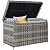 YITAHOME 230 Gallon XXL Deck Box, All-Weather Wicker Outdoor Storage Box, PE Rattan Storage Bin for Patio Furniture, Outdoor Cushions, Pool Storage and Garden Tools - Grey