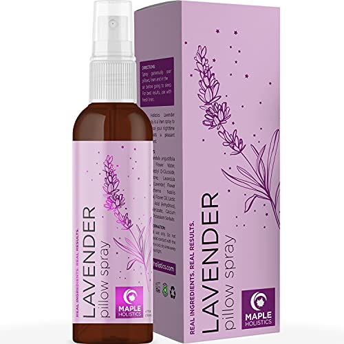 Sleep Aromatherapy Lavender Oil Spray - Lavender Essential Oil Spray and Bed Linen Spray for Sheets - Non Staining Chamomile Lavender Pillow Spray for Sleep and Lavender Linen Spray for Bedding