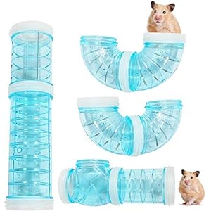 Buizen voor de tunnel hamster, 8 stuks DIY hamster kooi hamster speelgoed hamster kooi tunnel voor kleine dierenkooi…