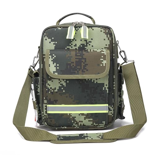 Lyirfan Borsa di emergenza vuota, borsa medica con manico e tracolla,borsa per forniture mediche, per assistenza domiciliare, escursioni all'aperto(Mimetico)