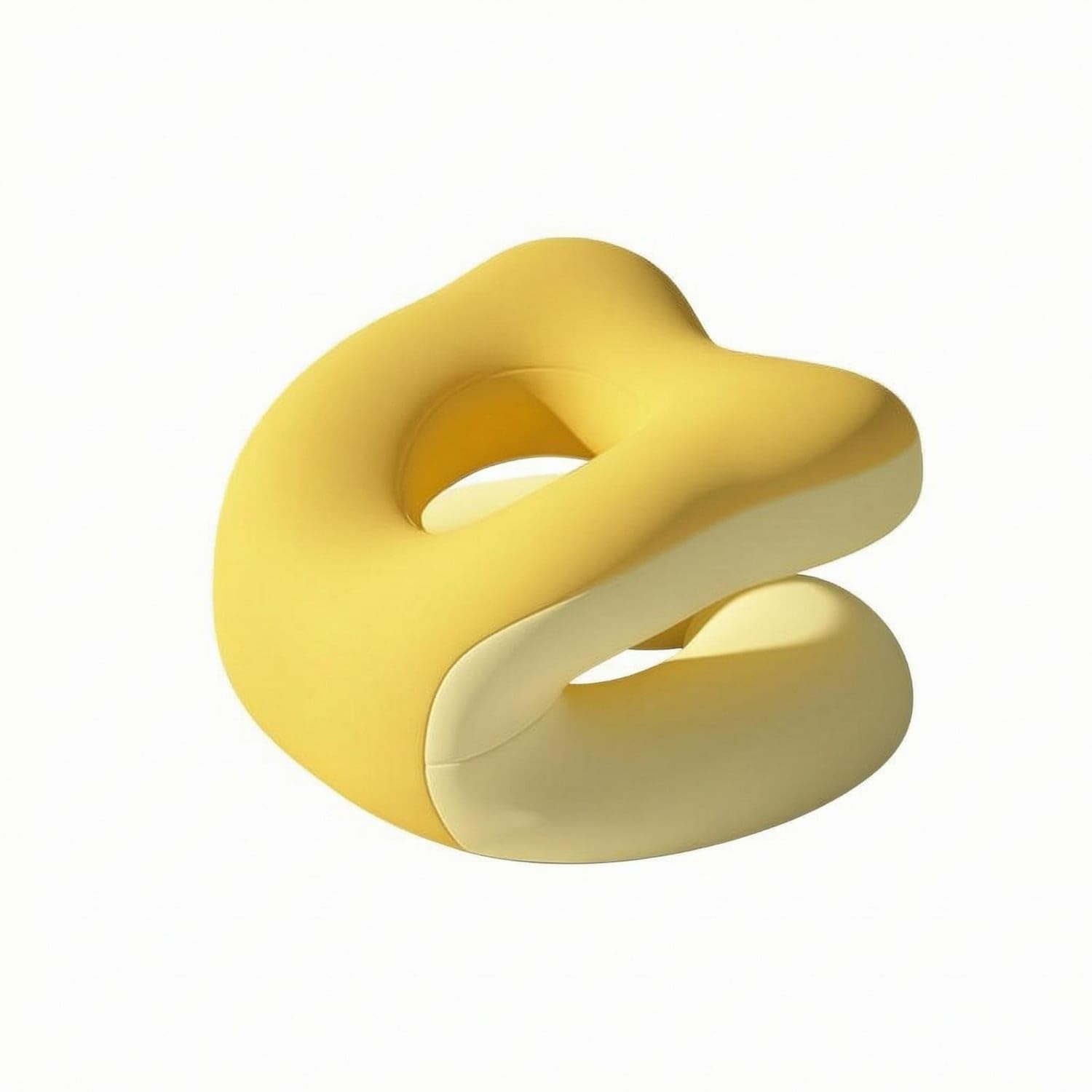 merishopp MERISHOPP®Looped Shape Memory Foam Rest Pillow Contoured Ergonomic Rest Pillow Cushioned, Yellow|Travel|Travel Accessories|Travel Pillows-picture-26