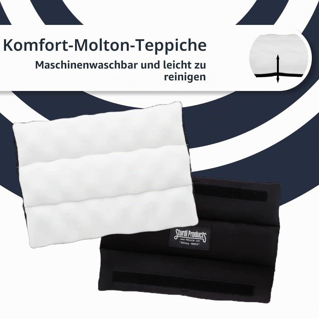 SturdiBag Große Haustier-Reisetragetasche: Flexible Höhe für Katzen und Hunde, weiche Seiten mit Sicherheitsclips und Sicherheitsgurten, Violett, 45,7 x 30,5 x 30,5 cm (PN: SB2-PRO-P)
