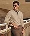 EKLENTSON Mens Long Sleeve Henley T-Shirts Casual 3 Button Shirt Cotton Lightweight Henley Pullover Solid Basic Tshirt Khaki, XL