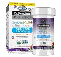 Garden of Life Kids Probiotics, Dr. Formulated Probiotics Organic Kids+ Vitamin C & D, Berry Cherry, Gluten Dairy & Soy Free Immune & Digestive Health Supplement, 30 Chewables (Shelf Stable)