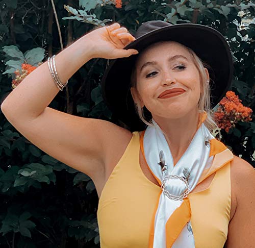 Handmade Large Round Pewter Scarf Ring – Metal Scarves Accessories For Women – Unique Mother's Day Gift For Wife #TOP5