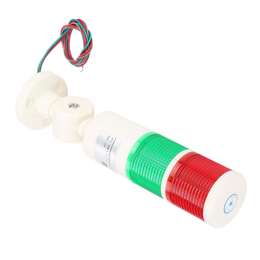 Hilitand BEM-50-2T-D 24V DC-LED-Anzeige Rotes und grünes Maschinen-Warnlicht als ABS-Metall-Warnsignal