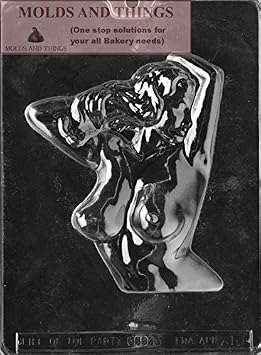 Ladys Torso Adult Chocolate Candy Mold with Copyrighted Molding Instructions