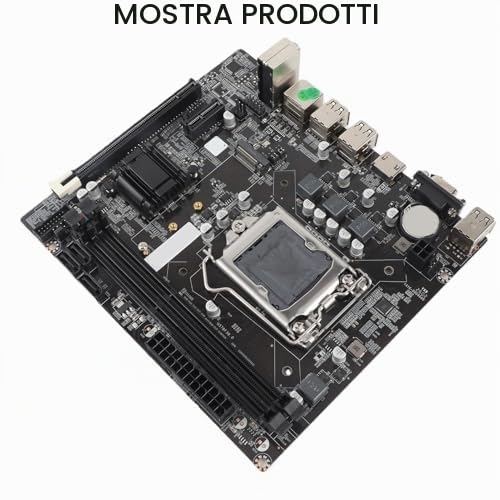 Scheda Madre Desktop Scheda Madre ATX per Presa LGA 1155 I3 I5 I7 DDR3 M.2 NVMe NGFF 6 USB2.0 100 Mbps LAN per Elaborazione e Giochi Ad Alte Prestazioni