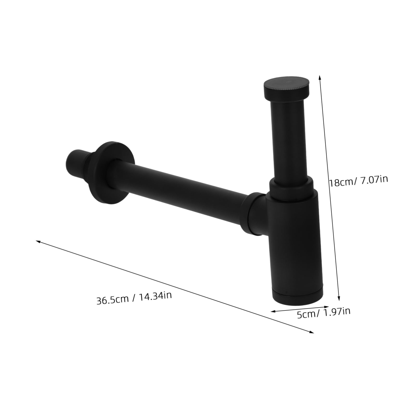 Tubo di Scarico Flessibile per lavabo - Soluzione efficiente per Lo Scarico del lavandino Design Elegante Asta Resistente Rimozione Rapida degli intasamenti Ideale per Uso Domestic