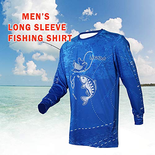 Nishore Camisa de Manga Longa de Pesca de Secagem Rápida Respirável Roupas de Pesca Legal Fit para H